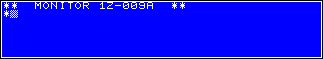 Monitor ROM 1Z-009A of MZ-1R12