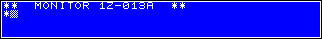 MZ-700 first screen