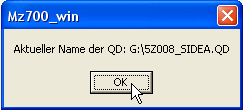 Information about the allocated QD