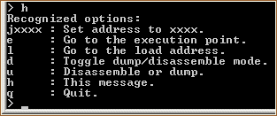 Available commands