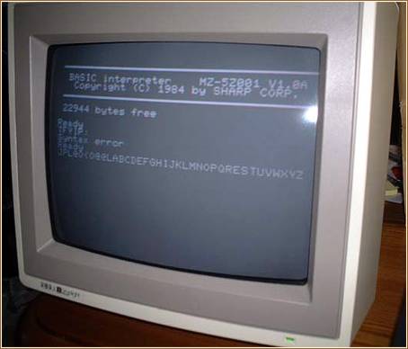 Monitor and Basic MZ-5Z001