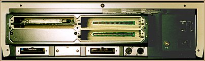 MZ3541 rear view with Expansion Unit MZ-1U02 and hard disk interface