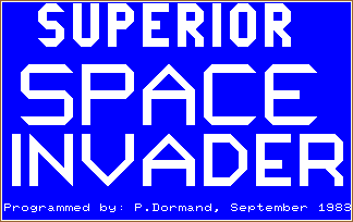 SUPERIOR SPACE INVADER screen shot