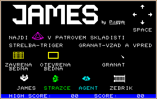 JAMES screen shot
