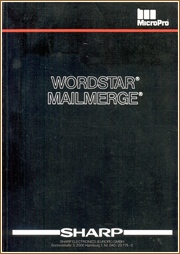 German Wordstar Mailmerge Manual