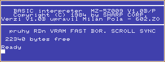 Modified S-BASIC MZ-5Z009B