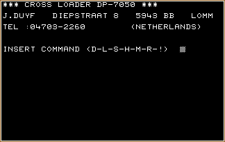 DP-7050 screen shot