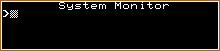 New MZ-80K Monitor screen shot